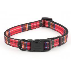 Ancol Adjustable Collar Tartan Red med 30-50cm Sale