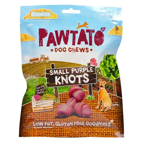 Benevo Vegan Pawtato Knots - Small Purple 150g Online Hot Sale