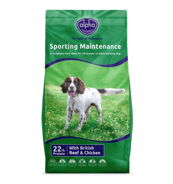 Alpha Adult Maintenance Sporting Dog 15kg For Cheap