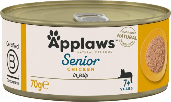 Applaws Cat Tin Senior Chicken 70g x 24 Hot on Sale