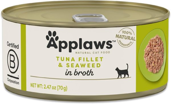 Applaws Cat Tuna & Seaweed (Broth) 70g x 24 Sale