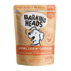 Barking Heads Bowl Lickin  Chicken Pouch (Formally Tender Loving Care tins) 300g x 10 For Cheap