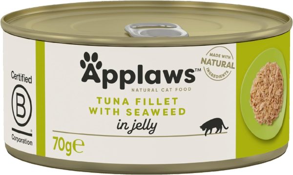 Applaws Cat Tin Tuna & Seaweed in Jelly 70g x 24 Supply