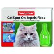 Beaphar Cat Spot On Repels Fleas 4wk Online