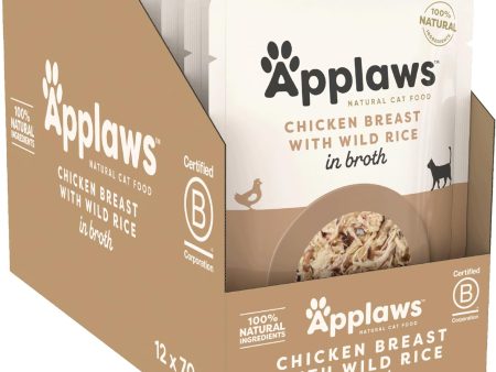 Applaws Cat Pouch Chicken with Wild Rice 12 x 70g Online