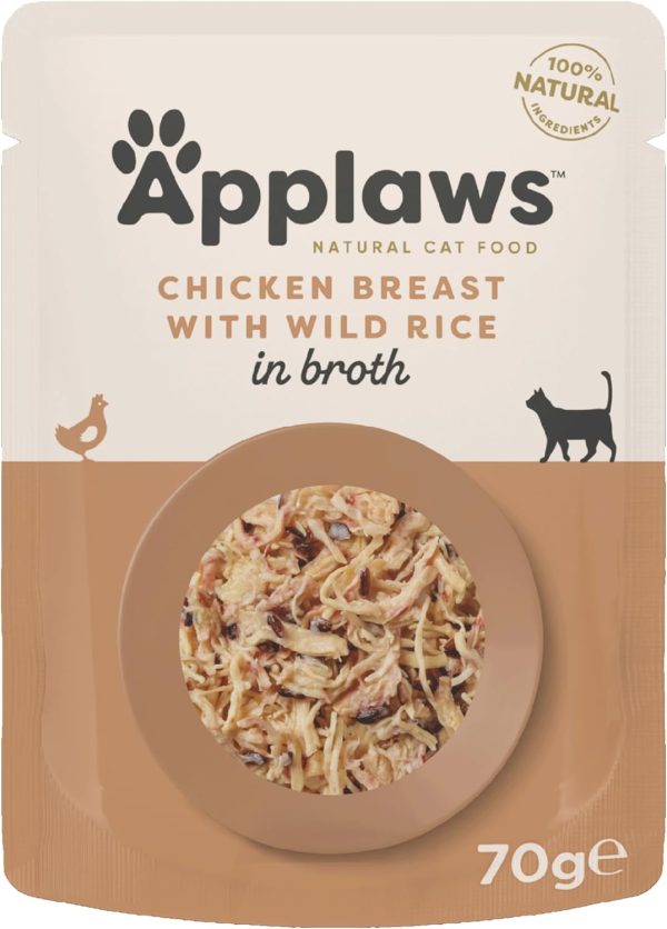 Applaws Cat Pouch Chicken with Wild Rice 12 x 70g Online