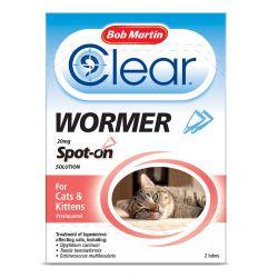 Bob Martin Clear Spot On Wormer - Cats & Kittens 2tube on Sale