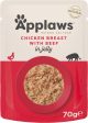 Applaws Cat Pouch Jelly Chicken & Beef 70g x 16 Online Sale