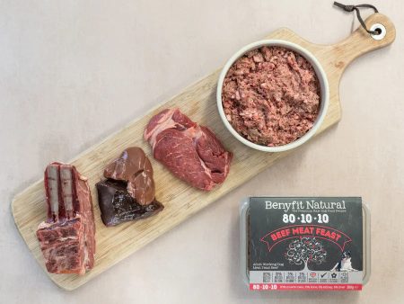 Benyfit Natural 80.10.10 Beef Meat Feast, 500g (Raw Frozen) Online Sale