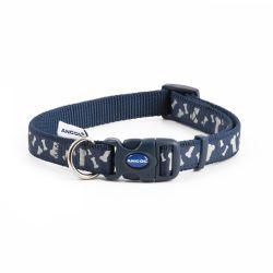 Ancol Reflective Bone Adjustable Collar Blue 30-50cm Online Sale