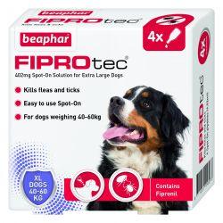 Beaphar FIPROtec Spot On Extra Large Dog 4 pipette 4tmnt Online Hot Sale