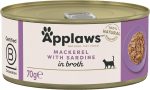 Applaws Cat Tin Mackerel & Sardine 70g x 24 Discount