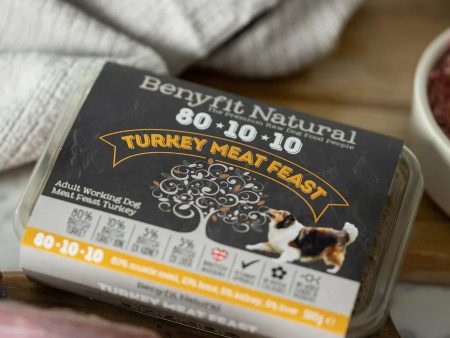 Benyfit Natural 80.10.10 Turkey Meat Feast, 500g (Raw Frozen) on Sale