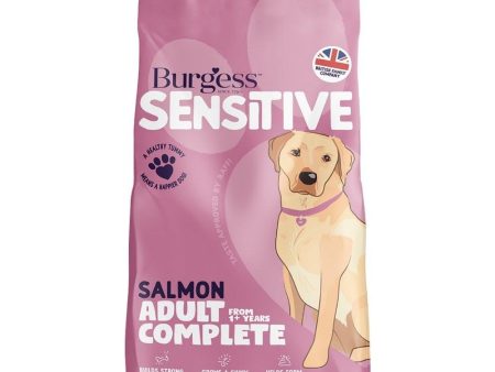 Burgess Sensitive Adult Dog Salmon & Rice 12.5kg Hot on Sale