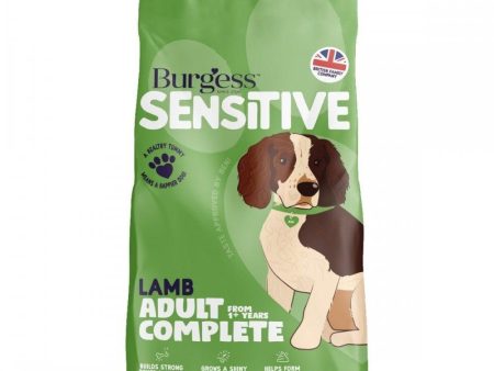 Burgess Sensitive Adult Dog Lamb & Rice 12.5kg Hot on Sale