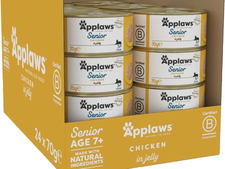 Applaws Cat Tin Senior Chicken 70g x 24 Hot on Sale