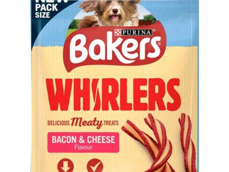 BAKERS Dog Treat Bacon and Cheese Whirlers 130G Supply