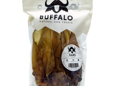 Buffalo Natural Dog Treats Buffalo Ears 4 Pack 180g Hot on Sale