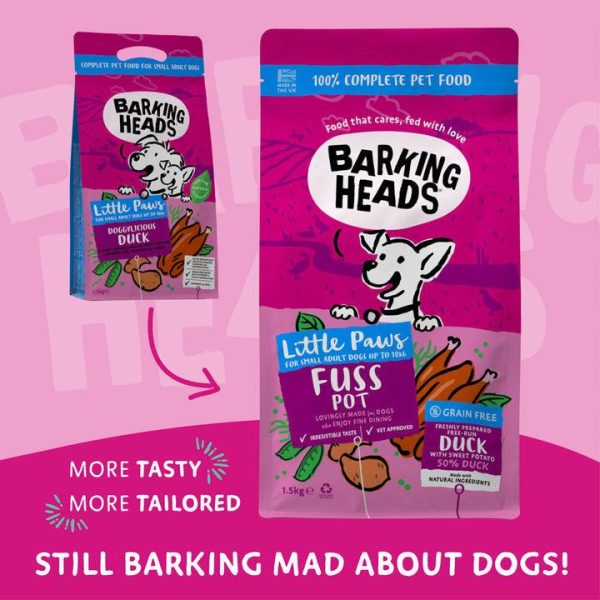 Barking Heads Small Breed Doggylicious Duck (Formally Tiny Paws Quackers) 1.5kg Online Sale