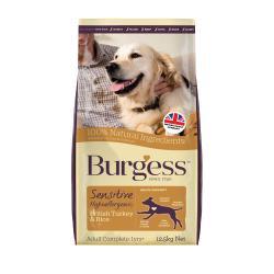 Burgess Sensitive Adult Dog Turkey & Rice 12.5kg Online