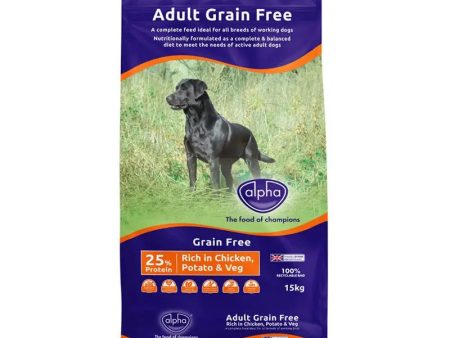 Alpha Grain Free Chicken 15kg VAT FREE Fashion