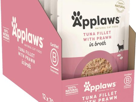 Applaws Cat Pouch Tuna with Pacific Prawn 12 x 70g Cheap