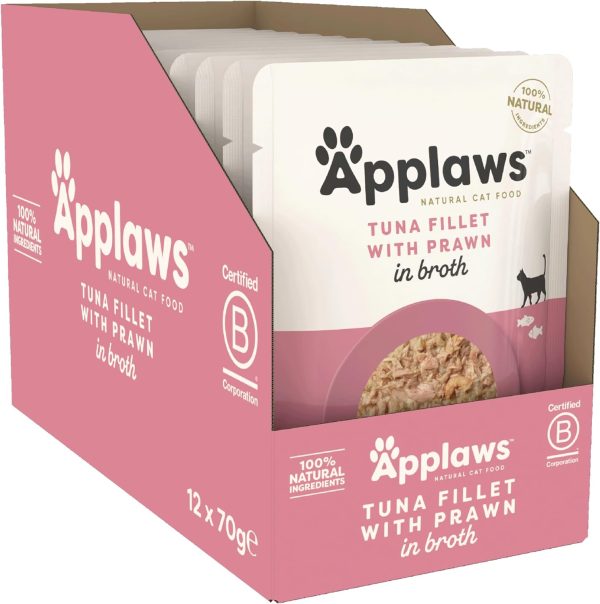 Applaws Cat Pouch Tuna with Pacific Prawn 12 x 70g Cheap