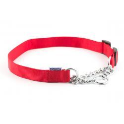 Ancol Nylon Check Chain Collar Red 55-75cm Size 7-10 55-75cm Online now