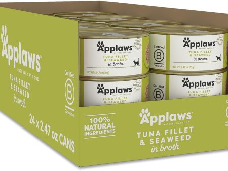 Applaws Cat Tuna & Seaweed (Broth) 70g x 24 Sale