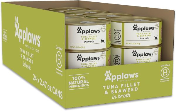 Applaws Cat Tuna & Seaweed (Broth) 70g x 24 Sale