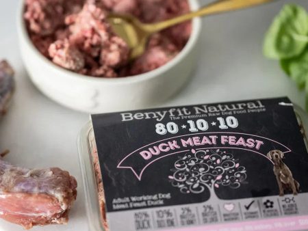 Benyfit Natural 80.10.10 Duck Meat Feast, 500g (Raw Frozen) Online now