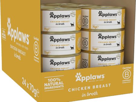 Applaws Cat Chicken Breast In Broth 70g x 24 Online Hot Sale