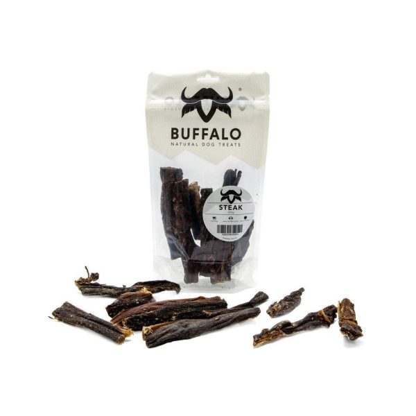 Buffalo Natural Dog Treats Buffalo Steak 200g Bag Online