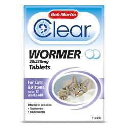 Bob Martin Clear 2in1 Wormer Tablets - Cats & Kittens 2tabs Fashion