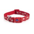 Ancol Reflective Star Adjustable Collar Red 30-50cm Fashion