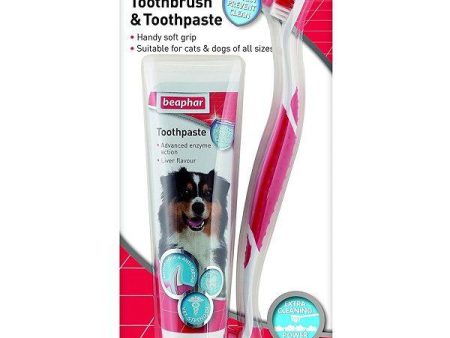 Beaphar Toothbrush & Toothpaste Pack For Discount