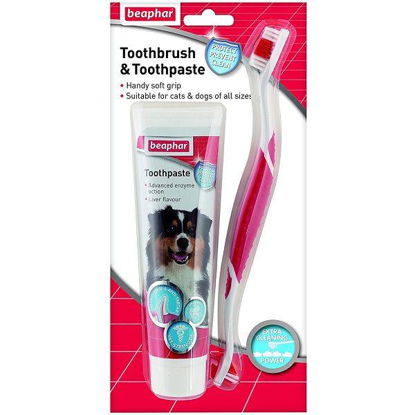 Beaphar Toothbrush & Toothpaste Pack For Discount